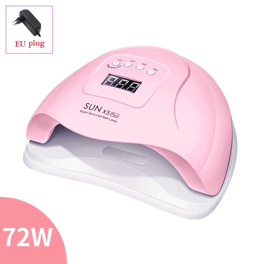 Motion-Sensing Nail Dryer LED UV Lamp for Curing Gel Polish in Salon Manicure Pedicure