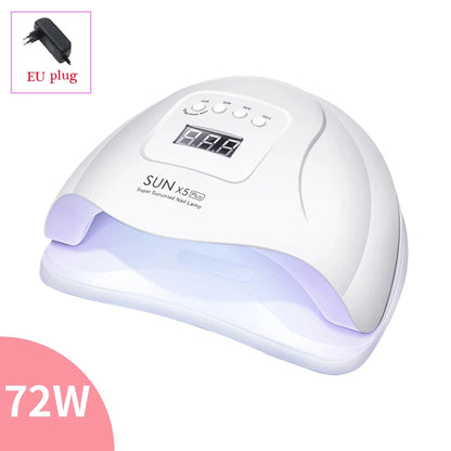 Motion-Sensing Nail Dryer LED UV Lamp for Curing Gel Polish in Salon Manicure Pedicure