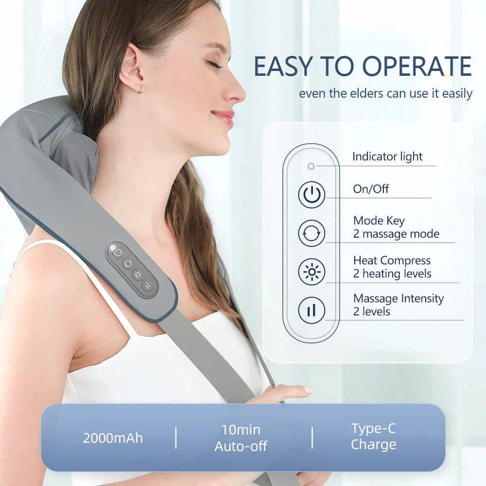 Wireless Neck and Back Massager Neck 