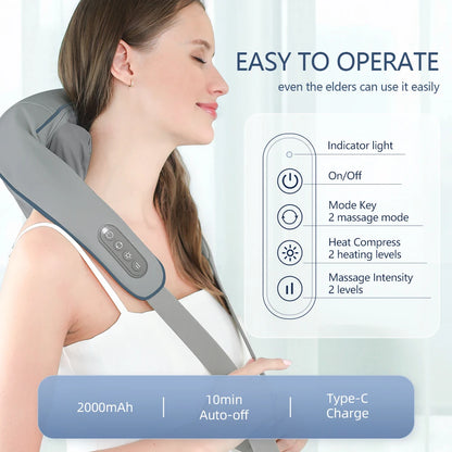 Wireless Neck and Back Massager Neck 