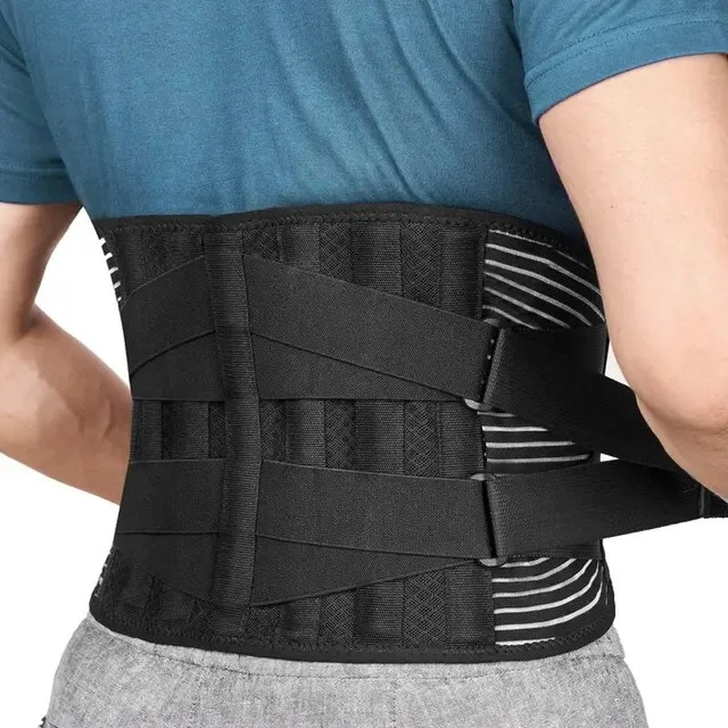 Orthopedic Lumbar Support Belt with Double Pull for Spine Decompression and Back Pain Relief