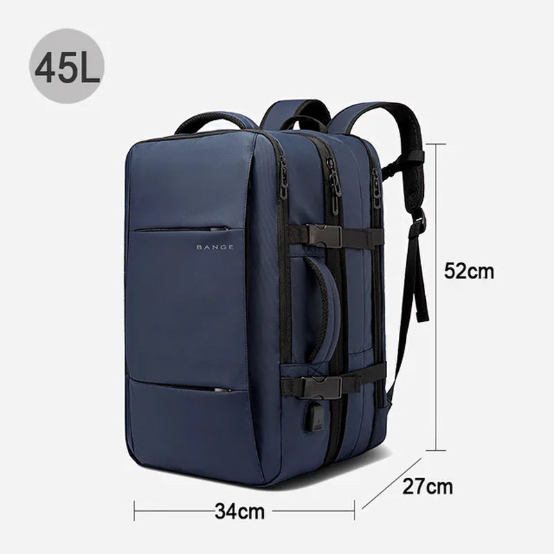 Travel Backpack Men Business Backpack School Expandable USB Bag Large Capacity 17.3 Laptop Waterproof Fashion Backpack