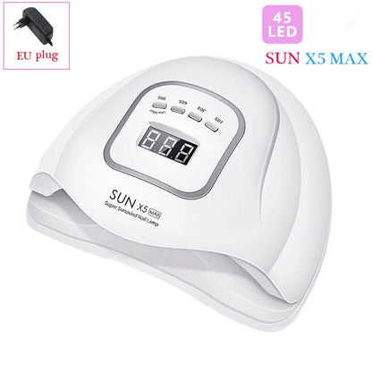 Motion-Sensing Nail Dryer LED UV Lamp for Curing Gel Polish in Salon Manicure Pedicure