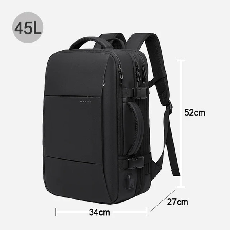 Travel Backpack Men Business Backpack School Expandable USB Bag Large Capacity 17.3 Laptop Waterproof Fashion Backpack